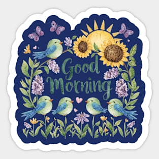 Good Morning Tee Sticker